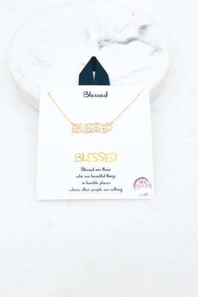 Blessed 18K Gold Dipped Necklace