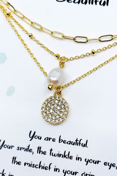 Beautiful 18K Gold Dipped Necklace