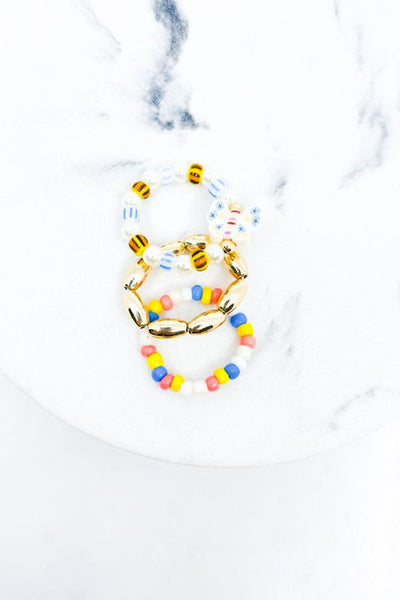 3 Piece Butterfly Stretch Ring